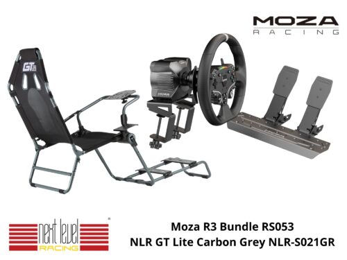 Moza R3 Bundle Zestaw Dwupedałowy + NLR GT Lite Carbon Grey NLR-S021GR