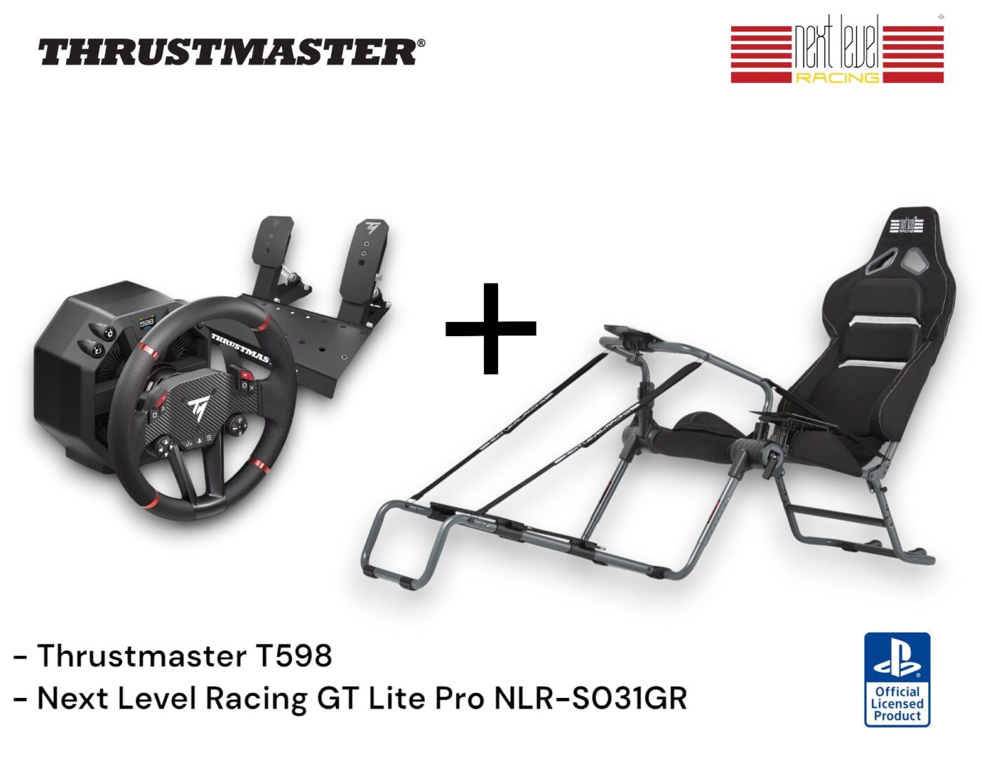 Zestaw Thrustmaster T598 + Kokpit Next Level Racing GT Lite Pro