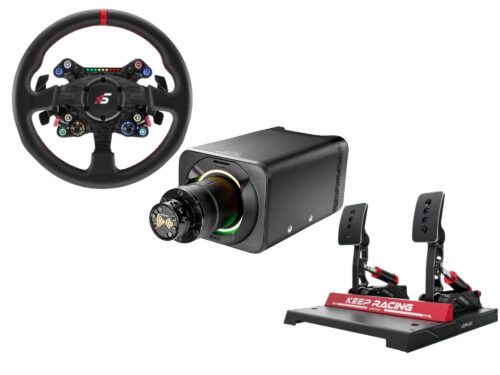 Zestaw Simagic Baza Alpha Evo Pro 18 Nm + Kierownica X-330R + Pedały P1000F