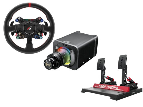 Zestaw Simagic Baza Alpha Evo Sport 9 Nm + Kierownica X-330R + Pedały P1000F