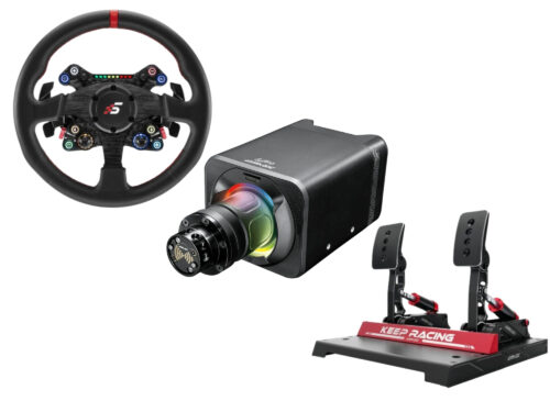 Zestaw Simagic Baza Alpha Evo 12 Nm + Kierownica X-330R + Pedały P1000F