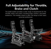 Pedały Simnet Racing SP Pro Loadcell Pedal zestaw 2 pedałowy SP-H2P2 - obrazek 11