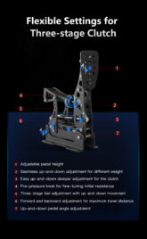 Pedały Simnet Racing SP Pro Loadcell Pedal zestaw 2 pedałowy SP-H2P2 - obrazek 9