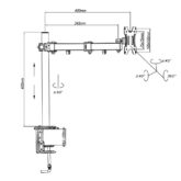 Uchwyt blatowy na monitor LCD/LED 13"-32"  ART L-01XS - obrazek 4