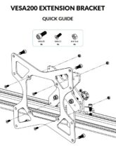 Uchwyt przedłużający VESA200 Extension Bracket TBV-A-VESA200-004 - obrazek 3