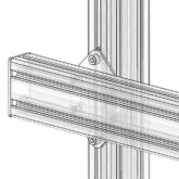 Płytka Łącząca profile 8040 Prostopadła Treq Perpendicular Connector Plate 1szt - obrazek 2