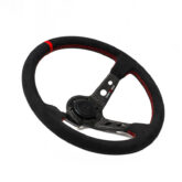 Kierownica DriftShop Premium Steering Wheel  czarna alcantara/carbon 35cm / 90 mm - obrazek 3