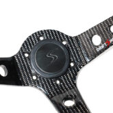 Kierownica DriftShop Premium Steering Wheel  czarna alcantara/carbon 35cm / 90 mm - obrazek 4