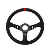 Kierownica DriftShop Premium Steering Wheel  czarna alcantara/carbon 35cm / 90 mm - obrazek 1