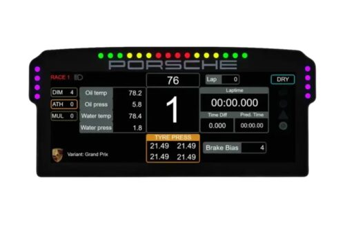 Wyświetlacz Sim-Lab Dashboard Porsche 911 GT3 Cup – LCD 10,3"