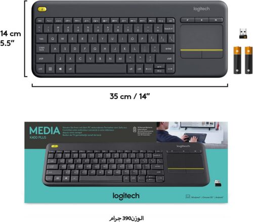 Logitech K400 Plus Bezprzewodowa Klawiatura